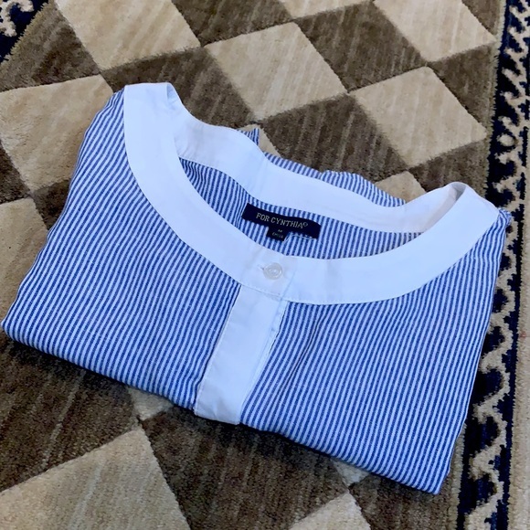 FOR CYNTHIA linen cotton blend tunic - Picture 2 of 12